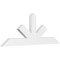 Ekena Millwork Saratoga Architectural Grade PVC Gable Bracket, 48"W x 18"H x 2"D x 4"F, 9/12 Pitch GBP048X18X0204SAR00 - alternate 1